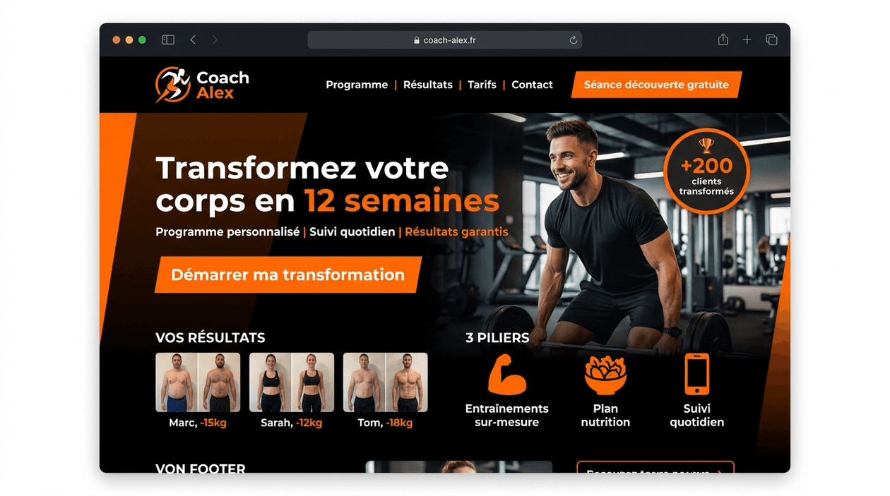 Coach Alex – Programme de Transformation Physique en 12 Semaines